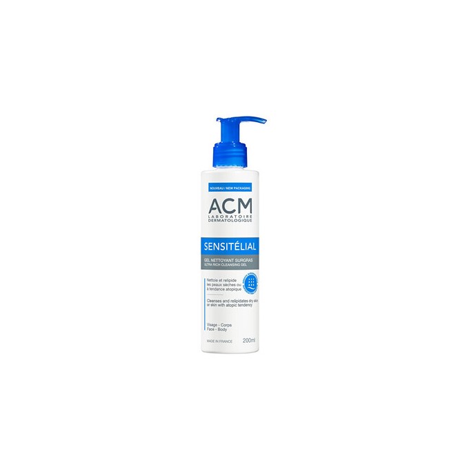 ACM Sensitélial Cleansing Gel - Ultra výživný čisticí gel 200ml