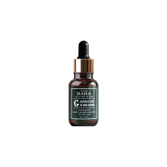 Cos De Baha G Glycolic Acid 10 AHA Serum - Exfoliační sérum s 10% kyselinou glykolovou pro obnovu a vyhlazení pleti 30ml