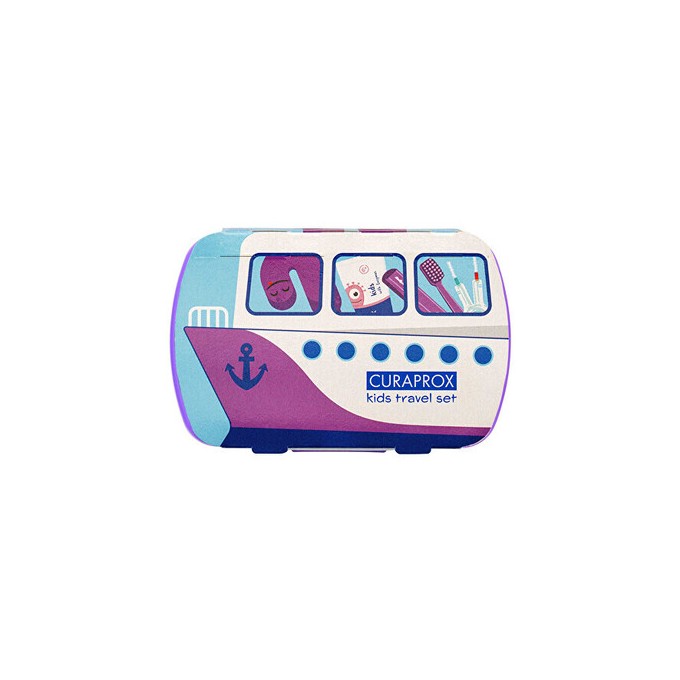 Curaprox Kids Travel Set ( fialový ) - Cestovní sada