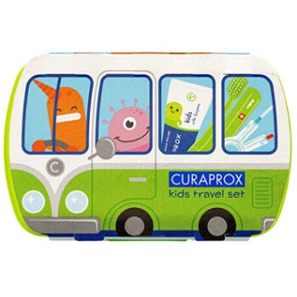 Curaprox Kids Travel Set ( zelený ) - Cestovní sada