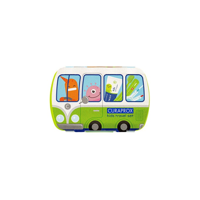 Curaprox Kids Travel Set ( zelený ) - Cestovní sada
