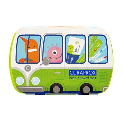 Curaprox Kids Travel Set ( zelený ) - Cestovní sada