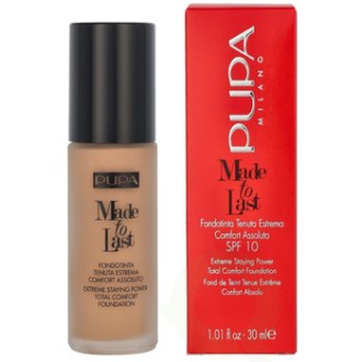 Pupa Long Lasting Make Up SPF 10 Made To Last ( Total Comfort Foundation) 30ml 001 Light Ivory