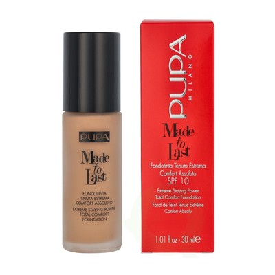 Pupa Long Lasting Make Up SPF 10 Made To Last ( Total Comfort Foundation) 30ml 001 Light Ivory