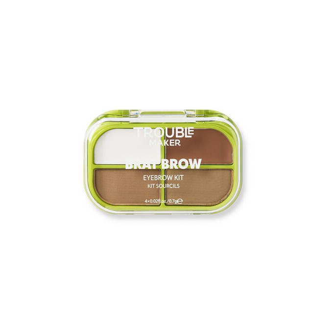 Trouble Maker Brat Brow Eyebrow Kit - Sada na úpravu obočí Medium Brown