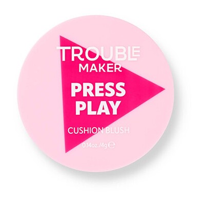 Trouble Maker Press Play Cushion Blush - Tvářenka v houbičce 4 g Hot Pink