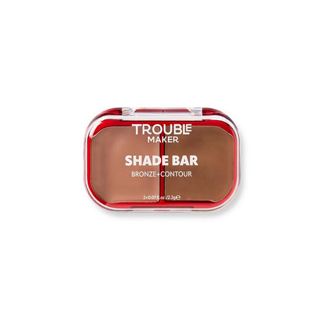 Trouble Maker Shade Bar Bronze and Contour Palette - Paletka na tvář 2,2 g Heart + Soul