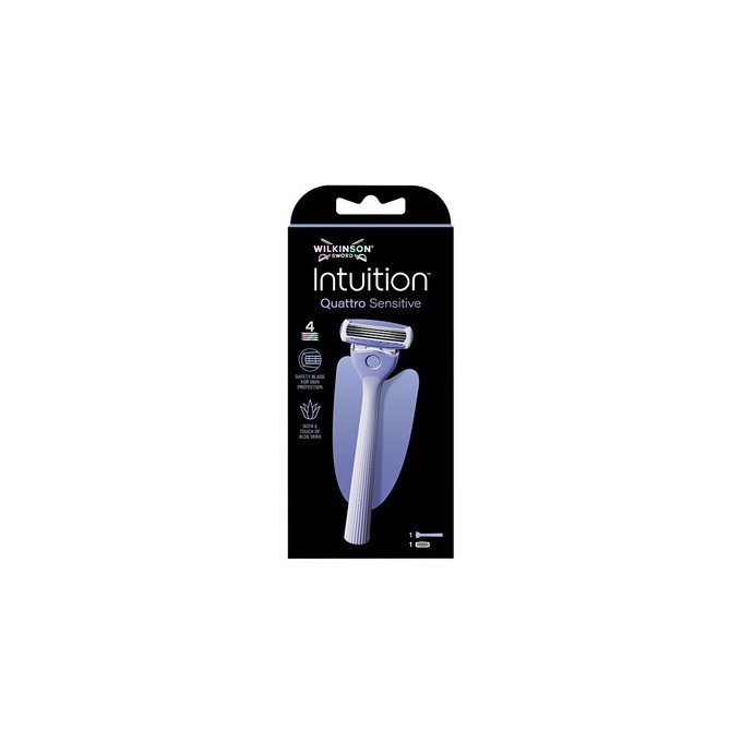 Wilkinson Sword Intuition Quattro Sensitive - Holicí strojek + 1 hlavice
