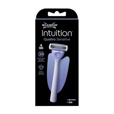 Wilkinson Sword Intuition Quattro Sensitive - Holicí strojek + 1 hlavice