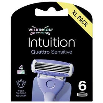 Wilkinson Sword Intuition Quattro Sensitive - Náhradní hlavice 3.0ks