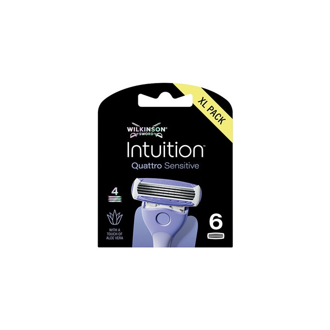 Wilkinson Sword Intuition Quattro Sensitive - Náhradní hlavice 3.0ks