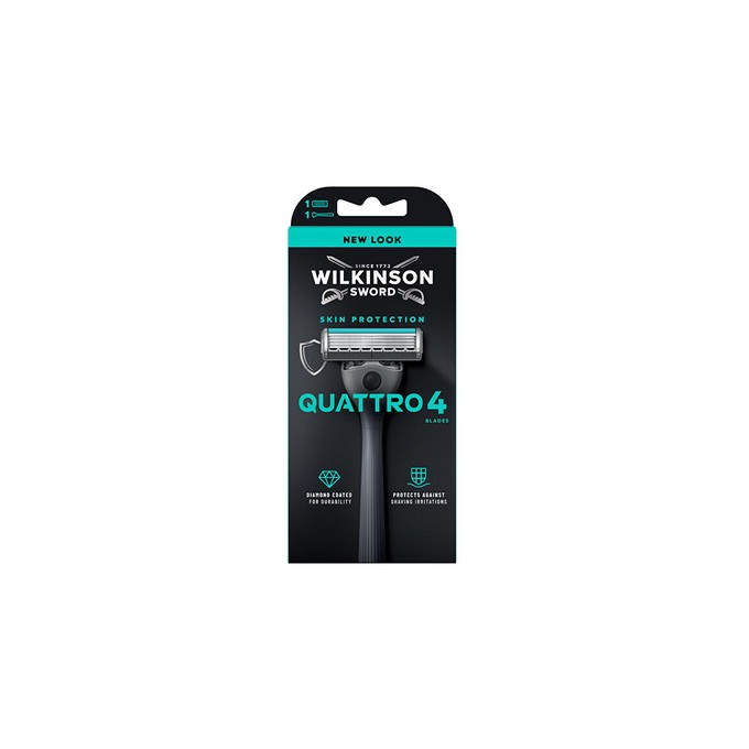 Wilkinson Sword Skin Protection Quattro 4 - Holicí strojek + 1 hlavice