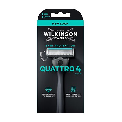 Wilkinson Sword Skin Protection Quattro 4 - Holicí strojek + 1 hlavice