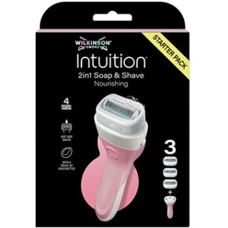Wilkinson Sword Soap and Shave Nourishing 2in1 - Holicí strojek + 3 hlavice