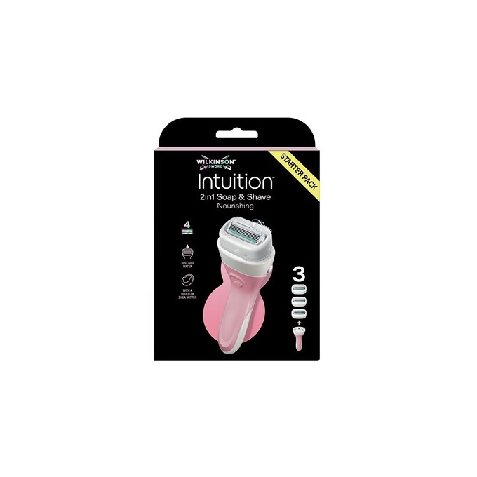 Wilkinson Sword Soap and Shave Nourishing 2in1 - Holicí strojek + 3 hlavice