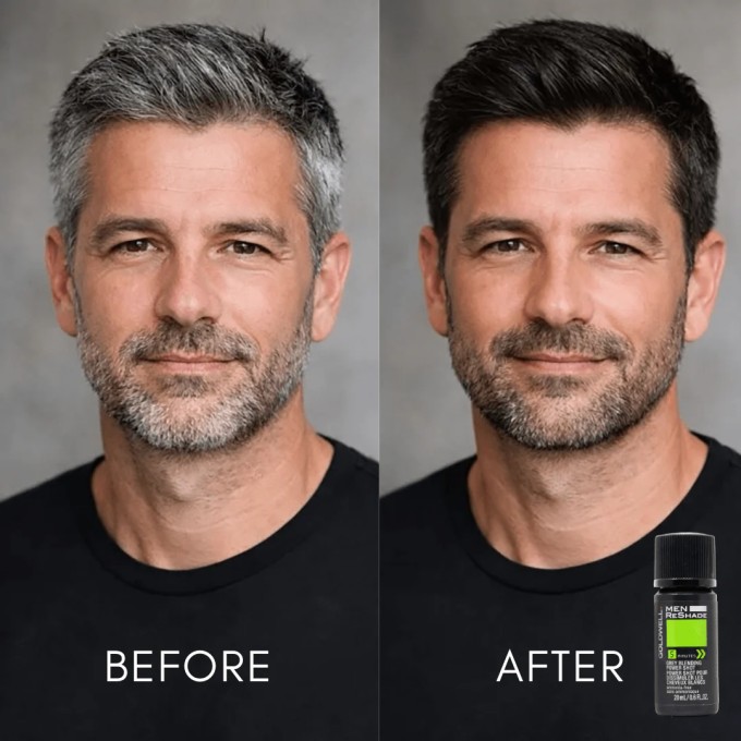 Goldwell Men ReShade Power Shot - plaukų dažai vyrams, 4 x 20 g - 5CA cool ash brown