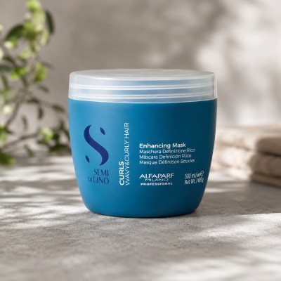 Alfaparf Milano Alfa Semo di Lino Curl Enhancing Mask (curly and wavy hair) 500 ml