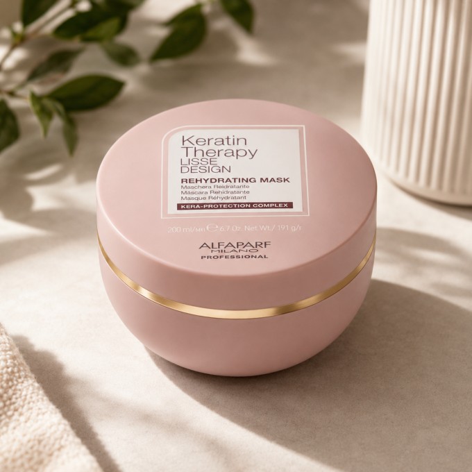 Alfaparf Milano Keratin Therapy Lisse Design Rehydrating Mask - Moisturizing hair mask 200 ml