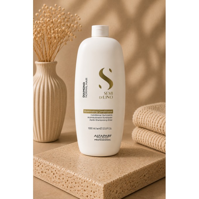 Alfaparf Milano Semi Di Lino Diamond llluminating Conditioner - Brightening conditioner for normal