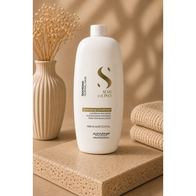 Alfaparf Milano Semi Di Lino Diamond llluminating Conditioner - Brightening conditioner for normal