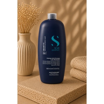 Alfaparf Milano Semi Di Lino Anti-Orange Low Shampoo - šampūnas, neutralizuojantis oranžinius