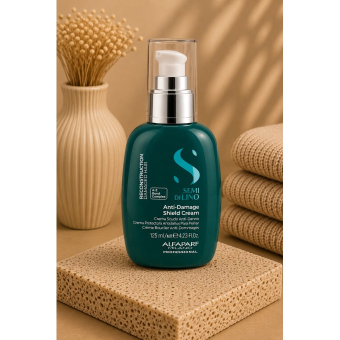 Alfaparf Milano Semi Di Lino Reconstruction Anti-Damage Shield Cream - rekonstrukcinis kremas, 125