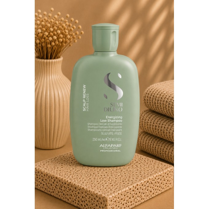 Alfaparf Milano Semi Di Lino Scalp Renew Energizing Low Shampoo - Strengthening shampoo against