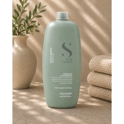 Alfaparf Milano Semi Di Lino Scalp Renew Energizing Low Shampoo - Strengthening shampoo against