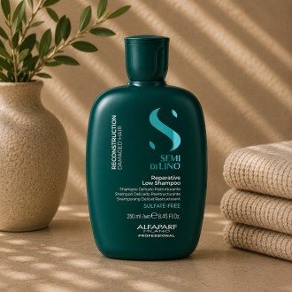 Alfaparf Milano Semi Di Lino Reparative Low Shampoo - Regenerating shampoo for damaged hair 250 ml