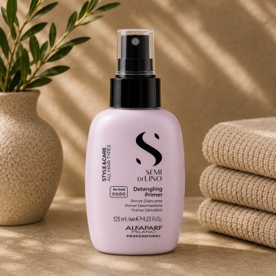 Alfaparf Milano Semi Di Lino Style&Care Detangling Primer - lengvos fiksacijos išsukavimo bazė, 125