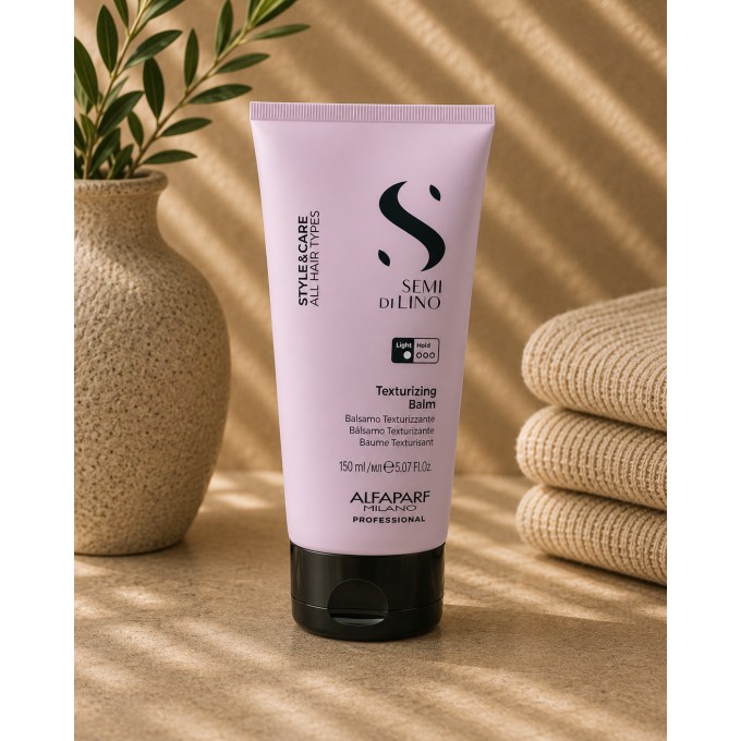 Alfaparf Milano Semi Di Lino Style&Care Texturizing Balm - tekstūros suteikiantis plaukų balzamas