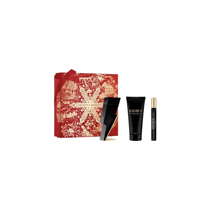 Carolina Herrera Bad Boy Dárková sada EDT 50 ml, sprchový gel 100 ml a miniaturka EDT 10 ml 50ml