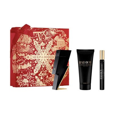 Carolina Herrera Bad Boy Dárková sada EDT 50 ml, sprchový gel 100 ml a miniaturka EDT 10 ml 50ml
