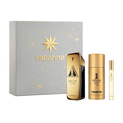 Paco Rabanne 1 Million Elixir Gift Set EDP 100 ml, deospray 100 ml and miniature EDT 10 ml 100ml