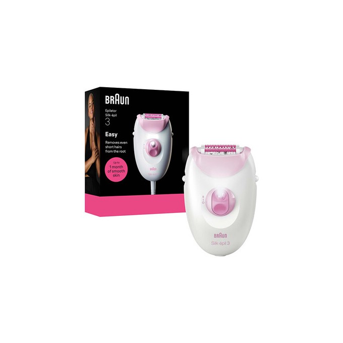 Braun Silk-épil 3 3-000 Pink - Epilátor s kabelem