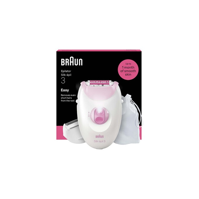 Braun Silk-épil 3 3-033 Pink - Epilátor s kabelem