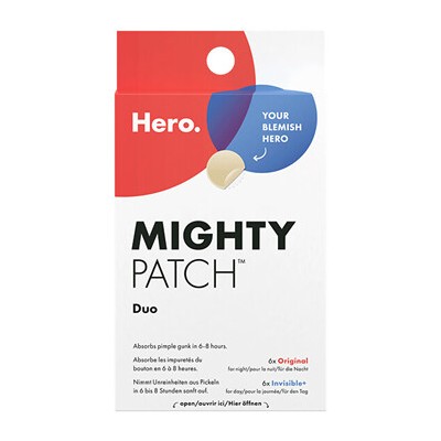 Hero. Mighty Patch Duo The Original & Invisible Hydrocolloid Patches - Náplasti na nedokonalosti pleti 12 ks