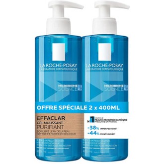 La Roche-Posay Purifying Foaming Gel Duo - Sada čisticích gelů 400ml