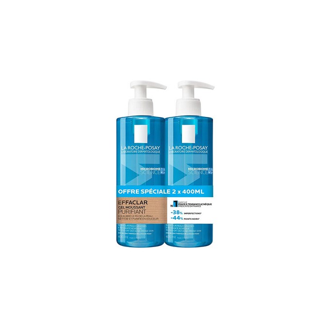 La Roche-Posay Purifying Foaming Gel Duo - Sada čisticích gelů 400ml