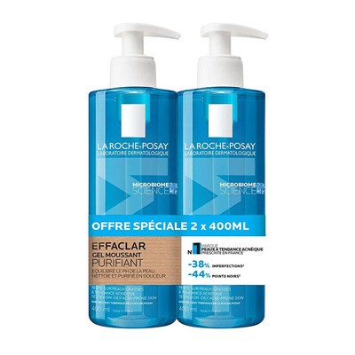 La Roche-Posay Purifying Foaming Gel Duo - Sada čisticích gelů 400ml
