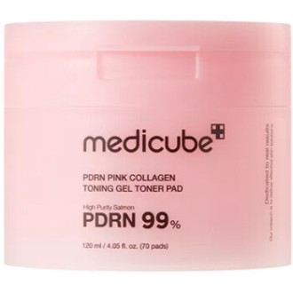 Medicube PDRN Pink Collagen Toning Gel Toner Pad - Gelové tonizační polštářky ( 70 ks )