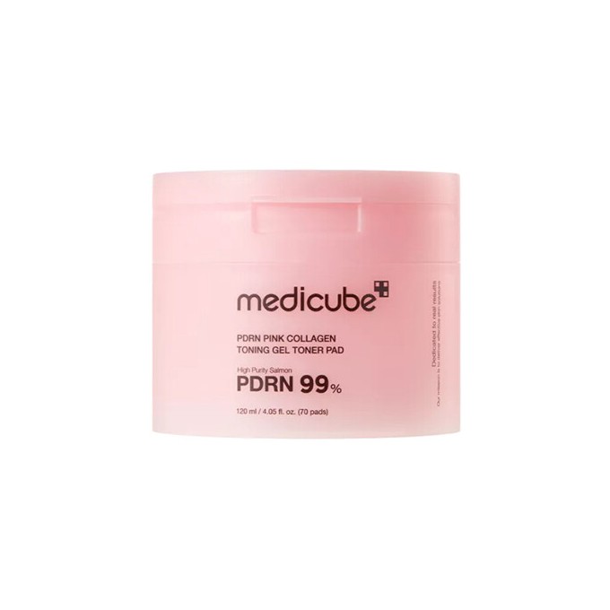 Medicube PDRN Pink Collagen Toning Gel Toner Pad - Gelové tonizační polštářky ( 70 ks )