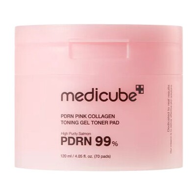 Medicube PDRN Pink Collagen Toning Gel Toner Pad - Gelové tonizační polštářky ( 70 ks )
