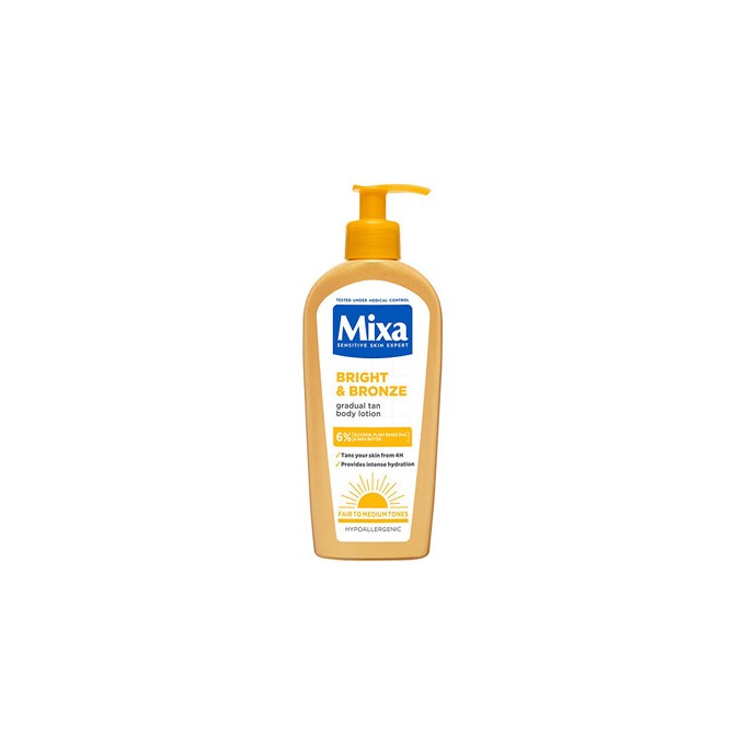 Mixa Bright and Bronze Milk - Samoopalovací mléko pro postupné opálení 250ml