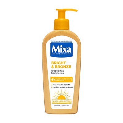 Mixa Bright and Bronze Milk - Samoopalovací mléko pro postupné opálení 250ml