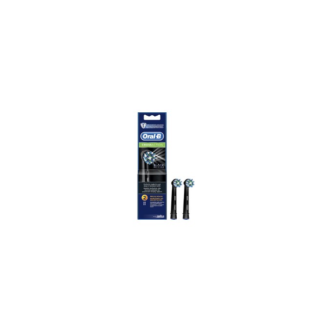 Oral B Cross Action EB50 Black - Replacement brush heads 2.0ks