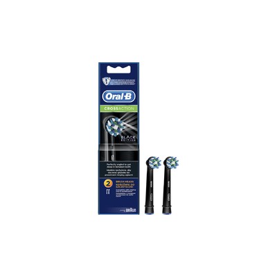 Oral B Cross Action EB50 Black - Replacement brush heads 2.0ks