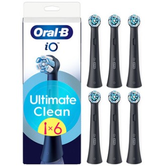 Oral B iO Ultimate Clean Black ( 6 ks ) - Náhradní hlavice
