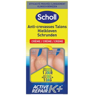 Scholl Active Repair K+ Cracked Heel Cream - Krém na paty 120ml