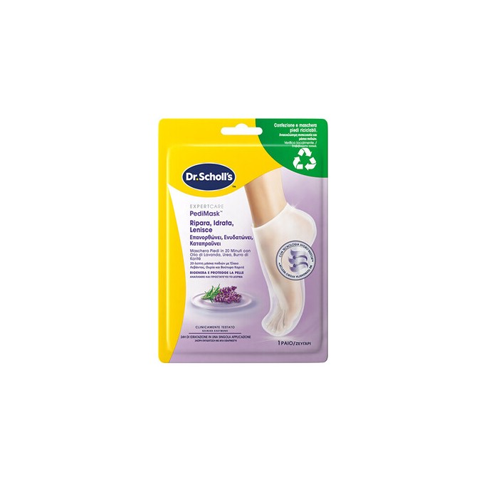 Scholl PediMask Lavender Oil Foot Mask ( 1 pár ) - Maska na chodidla